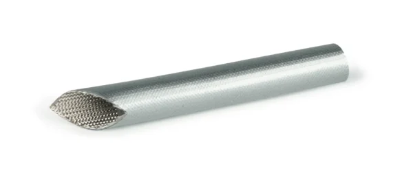 Gaine tressée fibre de verre enduite d’un caoutchouc de silicone aluminisé SCS ALU