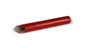 Gaine tressée fibre de verre enduite d’un caoutchouc de silicone – SCS-UL